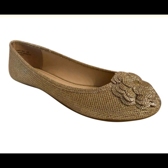 @SOULCRUSHER716 Shoes - GOLD ANGEL GLITTER BALLET FLAT